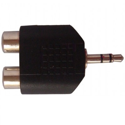 CLAVIJA ADAPTADOR DE JACK M. 3 PIN A 2 RCA H. 23