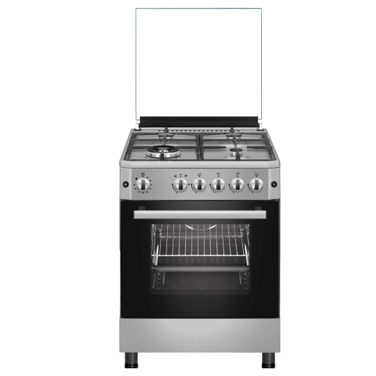 COCINA DE GAS JOHNSON 60 CM 4 F. Y HORNO G. N. INOX. CONA60GX 35
