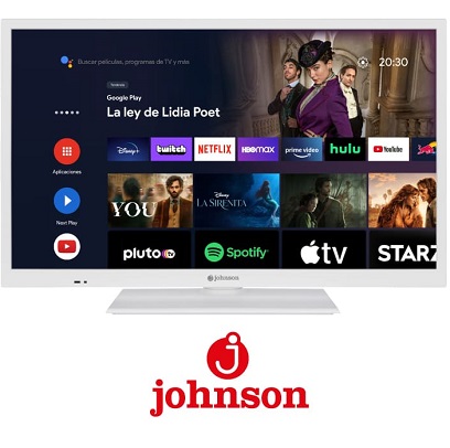 TELEVISOR JOHNSON J24SW1 24 P. BLANCA SMART-TV 12
