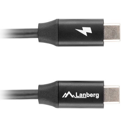 CABLE LANBERG USB-C M-M 1.8 M. NEGRO 74