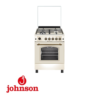 COCINA DE GAS JOHNSON 60 CM 4 F. y HORNO C. RUSTICA COCI60BRC 36