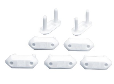 PROTECTORES ENCHUFE TS BLANCOS 6 UNIDADES 20