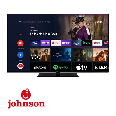 TELEVISOR JOHNSON J55QE 55 P. SMART-TV 19