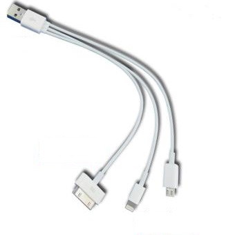 CABLE USB ADAPTADOR 3 EN 1 BLANCO 01