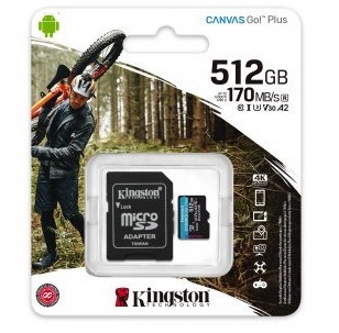 MICRO SD 512 GB KINGSTON CANVAS GO PLUS 58